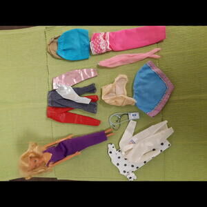 Vintage Barbie Fashion Doll with Clothing and Accessories